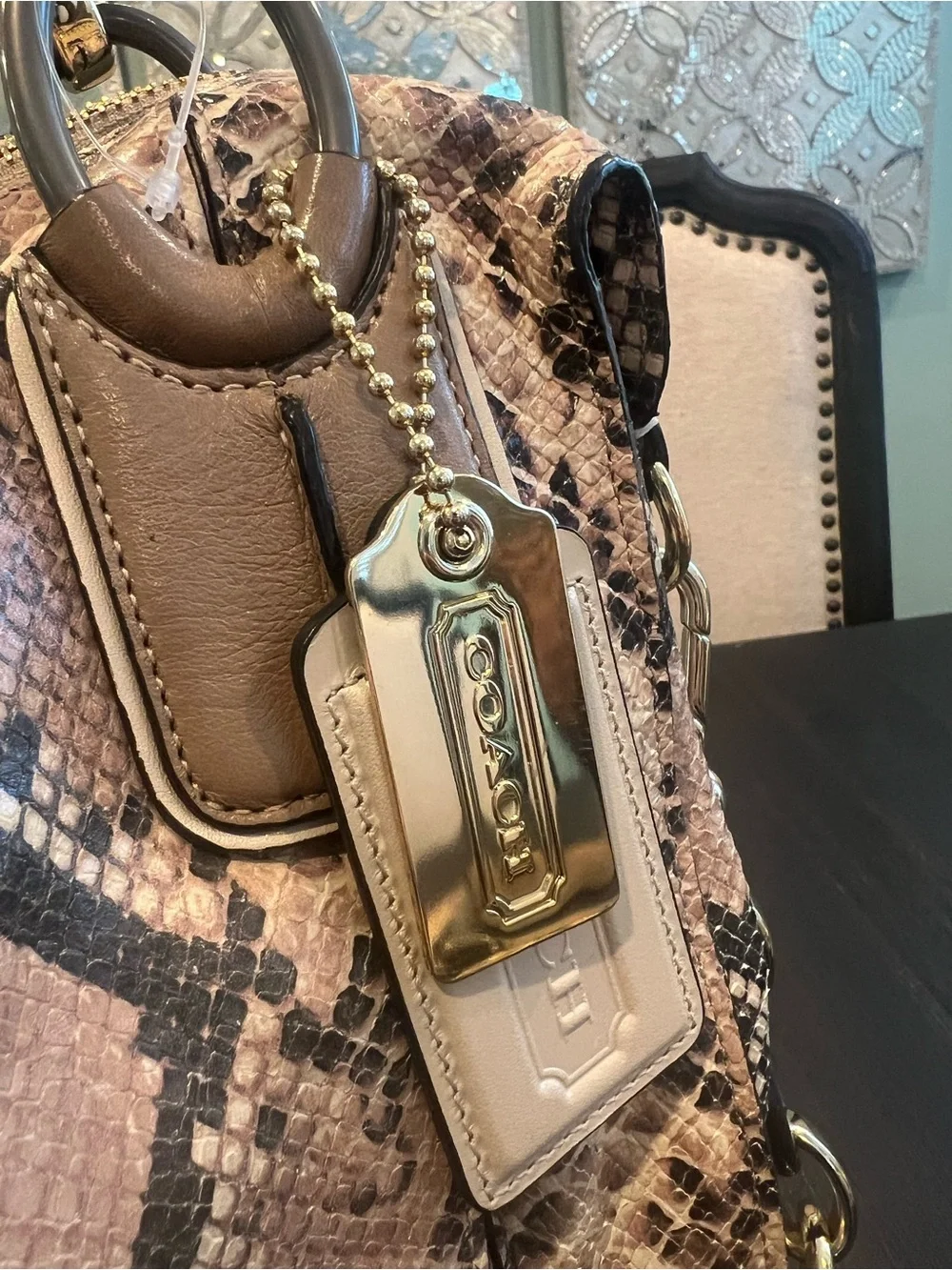 Coach Kristin Python Bag 16935